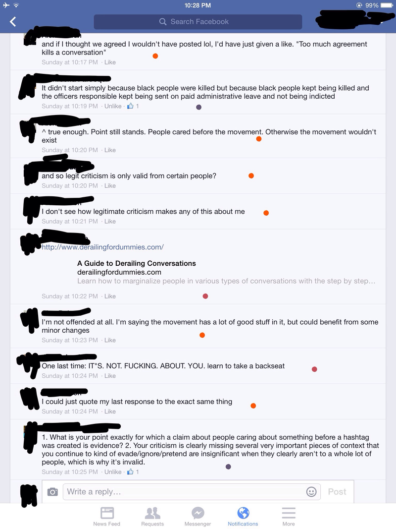 Illustration for article titled Don't Argue with Idiots on FB: A Lesson In 19 Screenshots